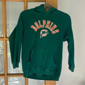 Kids size 10-12 NFL apparel Dolphins sweatshirt
